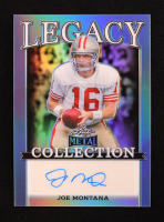 Joe Montana 2024 Leaf Legacy Collection #BA-JM14 Autograph Platinum Blue Prismatic SP Variation #22/25 at PristineAuction.com