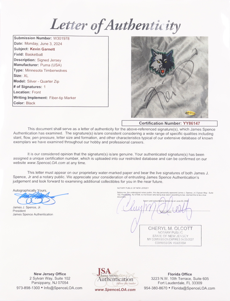Kevin Garnett Signed Timberwolves Practice Jersey (JSA & UDA) at PristineAuction.com Kevin Garnett Signed Timberwolves Practice Jersey (JSA & UDA) at PristineAuction.com