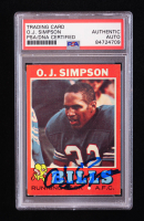 O.J. Simpson Signed 1971 Topps #260 (PSA) at PristineAuction.com