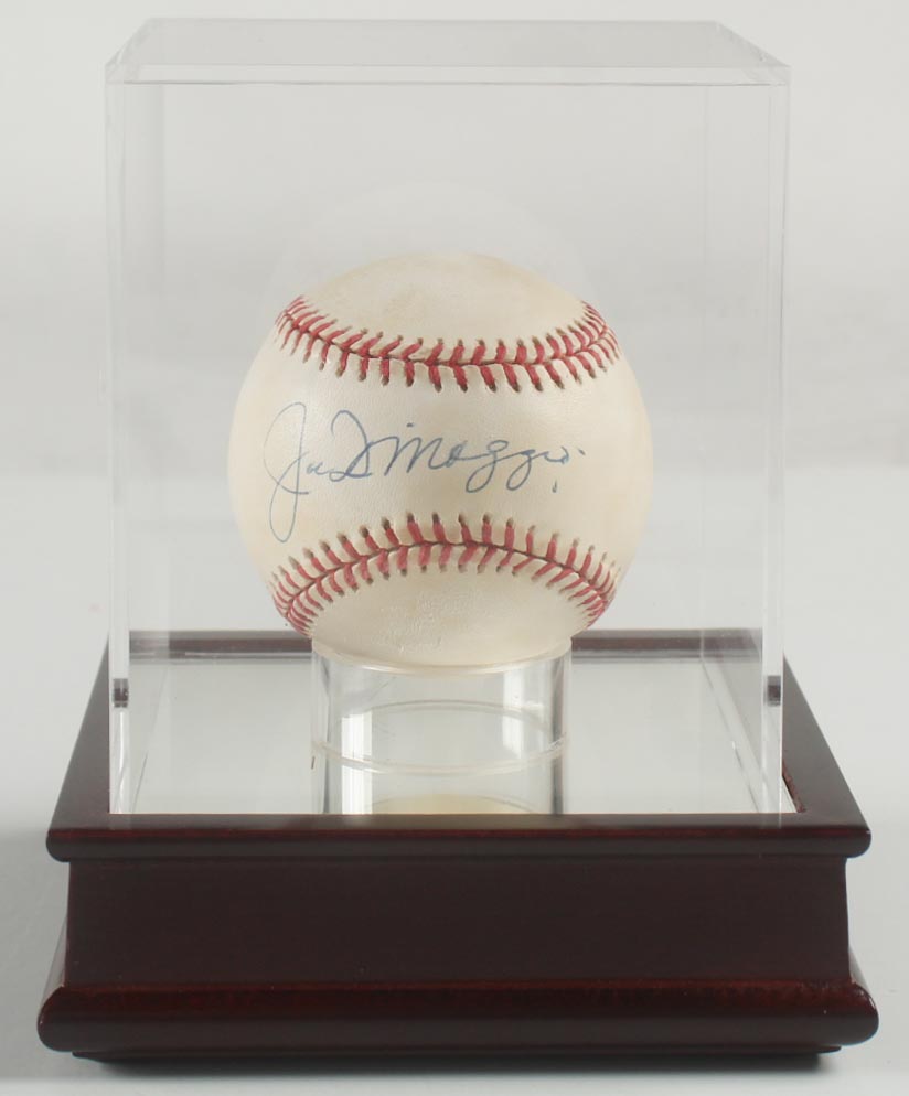 Joe DiMaggio Signed OAL Baseball With Display Case (PSA) at PristineAuction.com Joe DiMaggio Signed OAL Baseball With Display Case (PSA) at PristineAuction.com