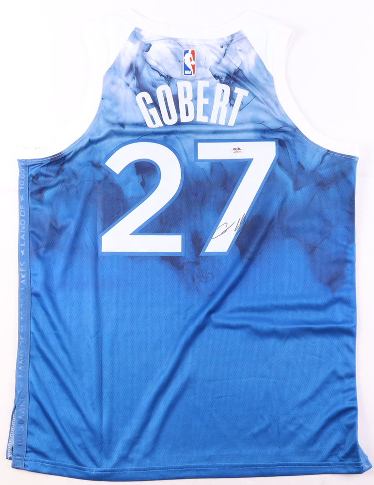Rudy Gobert Signed Timberwolves Jersey (PSA) at PristineAuction.com Rudy Gobert Signed Timberwolves Jersey (PSA) at PristineAuction.com