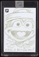 Oscar the Grouch | Sesame Street | Original Art Sketch Card by Guy Gilchrist (1/1 Original Art) at PristineAuction.com