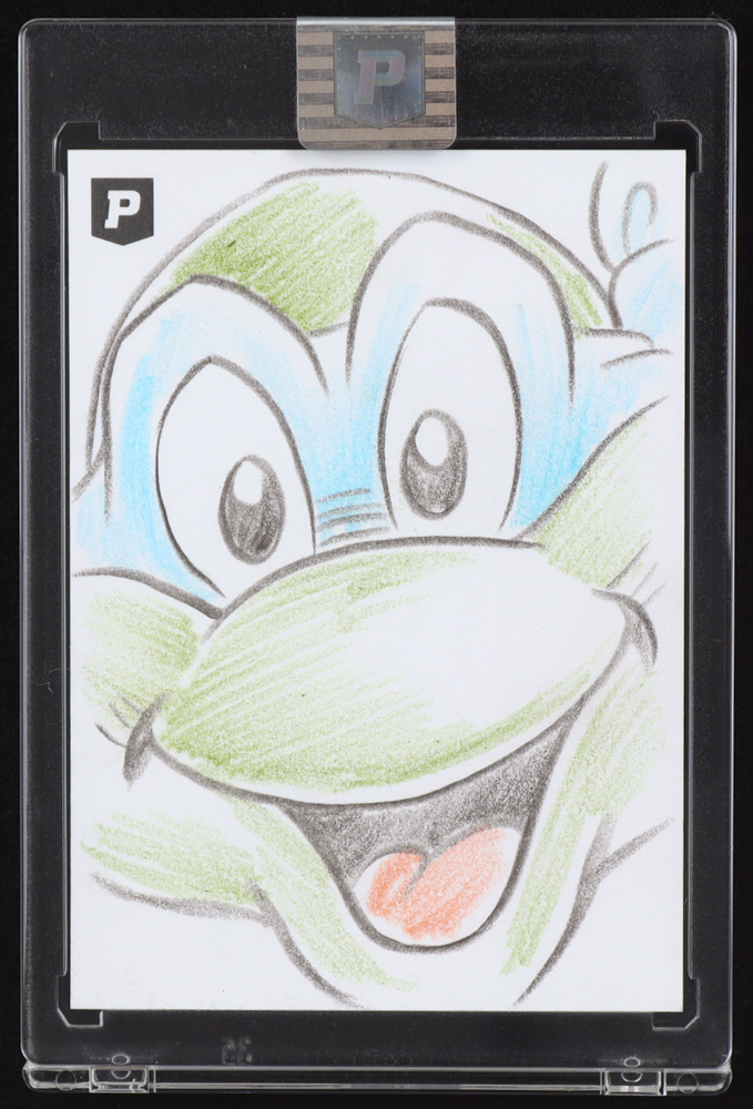 Leonardo | Teenage Mutant Ninja Turtles | Original Art Sketch Card by Guy Gilchrist (1/1 Original Art) at PristineAuction.com Leonardo | Teenage Mutant Ninja Turtles | Original Art Sketch Card by Guy Gilchrist (1/1 Original Art) at PristineAuction.com