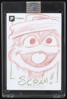 Oscar the Grouch | Sesame Street | Original Art Sketch Card by Guy Gilchrist (1/1 Original Art) at PristineAuction.com