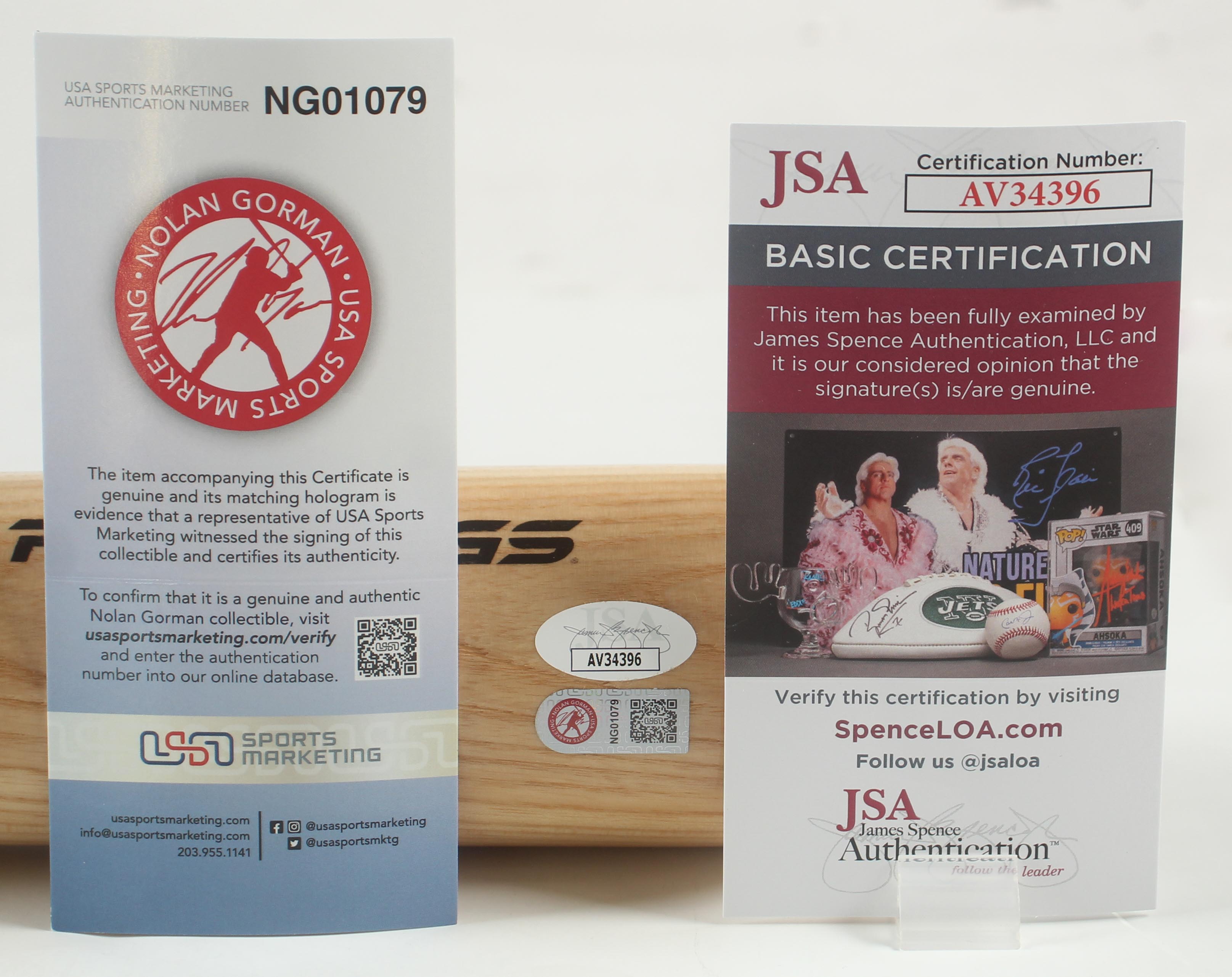 Nolan Gorman Signed Rawlings Pro Baseball Bat (JSA & Gorman) at PristineAuction.com Nolan Gorman Signed Rawlings Pro Baseball Bat (JSA & Gorman) at PristineAuction.com