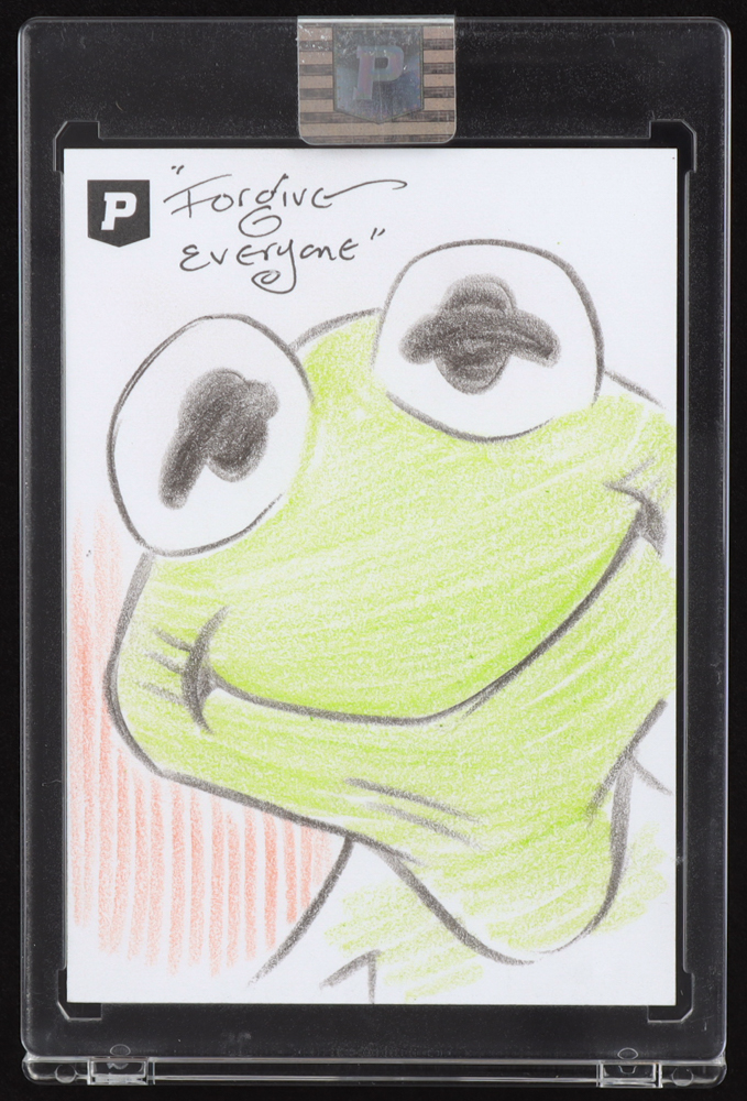 Kermit the Frog | The Muppets | Original Art Sketch Card by Guy Gilchrist (1/1 Original Art) at PristineAuction.com Kermit the Frog | The Muppets | Original Art Sketch Card by Guy Gilchrist (1/1 Original Art) at PristineAuction.com