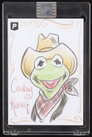 Cowboy Kermit | The Muppets | Original Art Sketch Card by Guy Gilchrist (1/1 Original Art) at PristineAuction.com