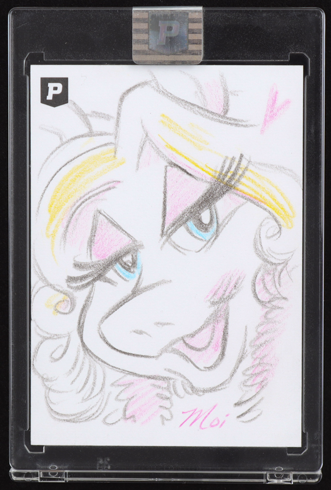 Miss Piggy | The Muppets | Original Art Sketch Card by Guy Gilchrist (1/1 Original Art) at PristineAuction.com Miss Piggy | The Muppets | Original Art Sketch Card by Guy Gilchrist (1/1 Original Art) at PristineAuction.com