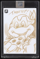 Michelangelo | Teenage Mutant Ninja Turtles | Original Art Sketch Card by Guy Gilchrist (1/1 Original Art) at PristineAuction.com