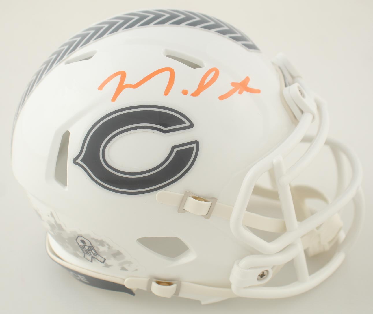 Montez Sweat Signed Bears Salute To Service Alternate Speed Mini Helmet (JSA) at PristineAuction.com Montez Sweat Signed Bears Salute To Service Alternate Speed Mini Helmet (JSA) at PristineAuction.com