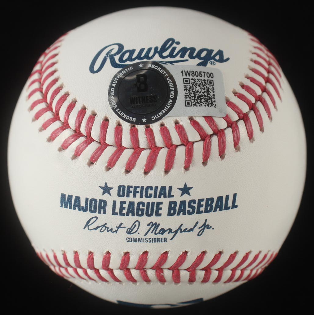 Frank Thomas Signed OML Baseball Inscribed "Big Hurt" (Beckett) at PristineAuction.com Frank Thomas Signed OML Baseball Inscribed "Big Hurt" (Beckett) at PristineAuction.com