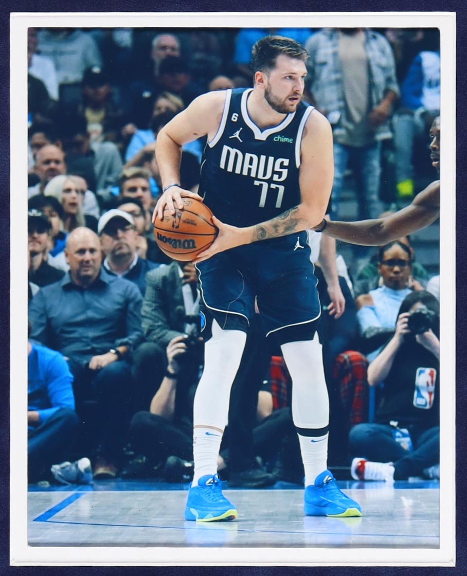 Luka Doncic Signed Mavericks Custom Framed Jersey Display (PSA) at PristineAuction.com Luka Doncic Signed Mavericks Custom Framed Jersey Display (PSA) at PristineAuction.com