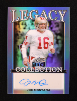 Joe Montana 2024 Leaf Legacy Collection #BA-JM9 Autograph Platinum Blue Prismatic SP Variation #20/25 at PristineAuction.com