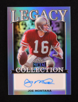 Joe Montana 2024 Leaf Legacy Collection #BA-JM8 Autograph Platinum Blue Prismatic SP Variation #11/25 at PristineAuction.com