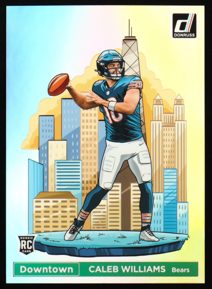 Caleb Williams 2024 Panini Donruss Football Oversized Downtown Jumbo #21 RC at PristineAuction.com Caleb Williams 2024 Panini Donruss Football Oversized Downtown Jumbo #21 RC at PristineAuction.com