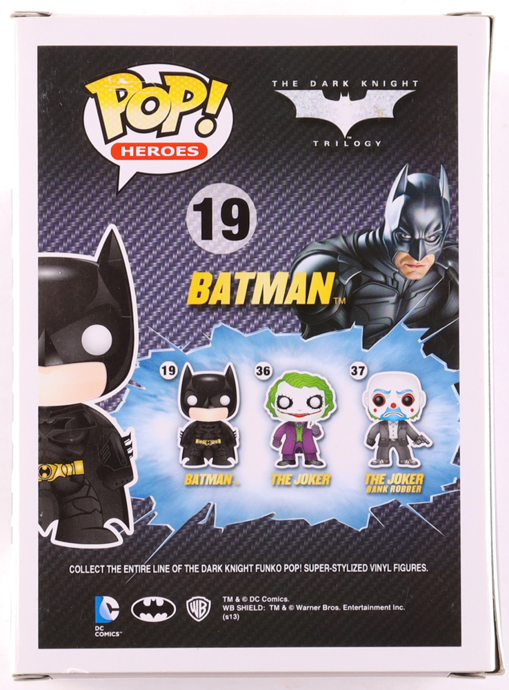 Christian Bale Signed "The Dark Knight Trilogy" #19 Batman Funko Pop! Vinyl Figure (PSA) at PristineAuction.com Christian Bale Signed "The Dark Knight Trilogy" #19 Batman Funko Pop! Vinyl Figure (PSA) at PristineAuction.com