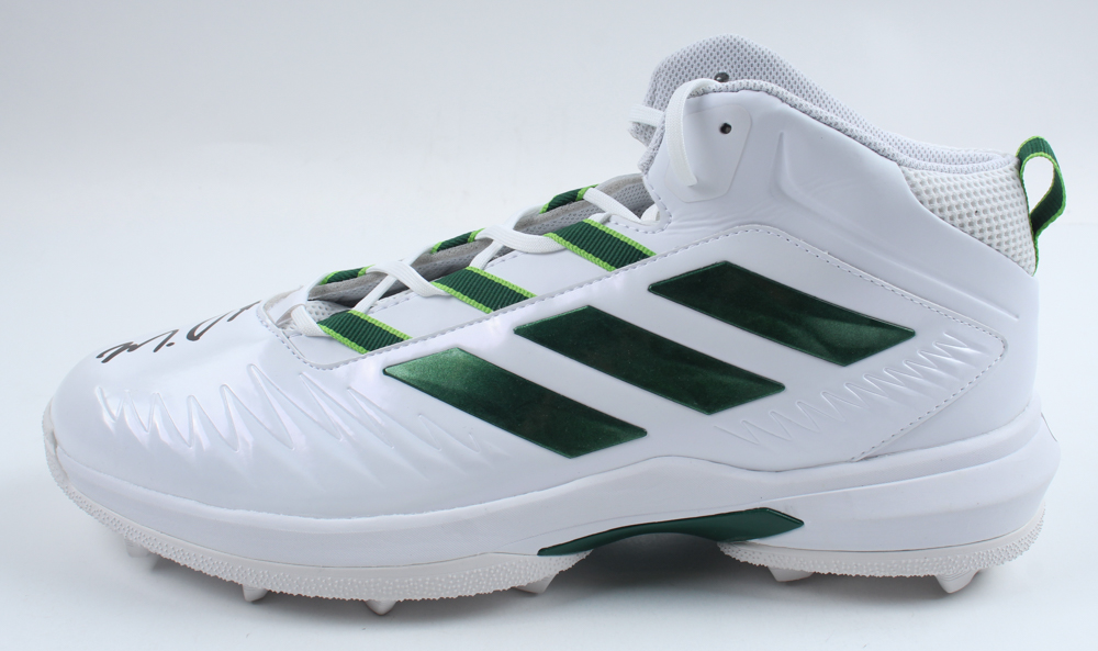 Montez Sweat Signed Adidas Football Cleat (JSA) at PristineAuction.com Montez Sweat Signed Adidas Football Cleat (JSA) at PristineAuction.com