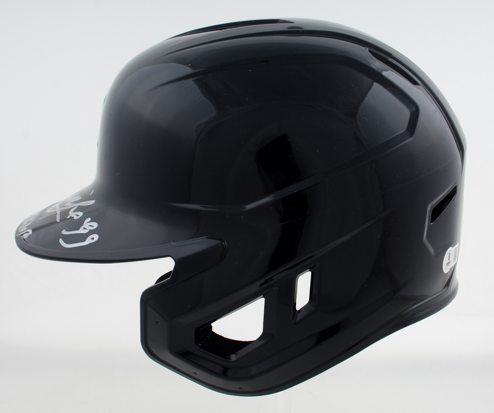 Manny Ramirez Signed Yankees Full-Size Batting Helmet Inscribed "Yankee Killer" (Beckett) at PristineAuction.com Manny Ramirez Signed Yankees Full-Size Batting Helmet Inscribed "Yankee Killer" (Beckett) at PristineAuction.com