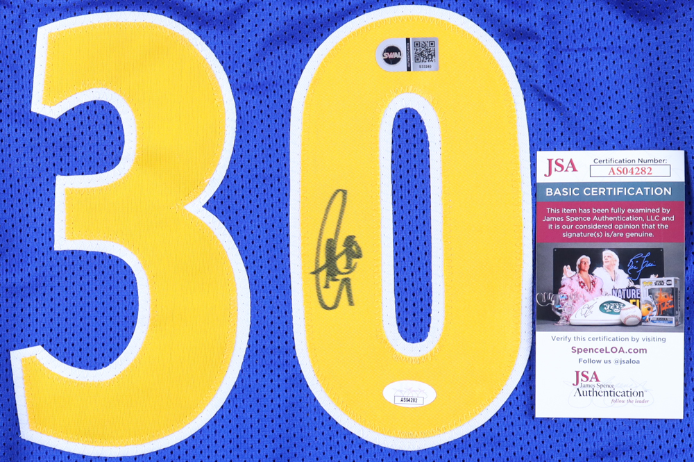 Stephen Curry Signed Jersey (JSA & SWAU) at PristineAuction.com Stephen Curry Signed Jersey (JSA & SWAU) at PristineAuction.com
