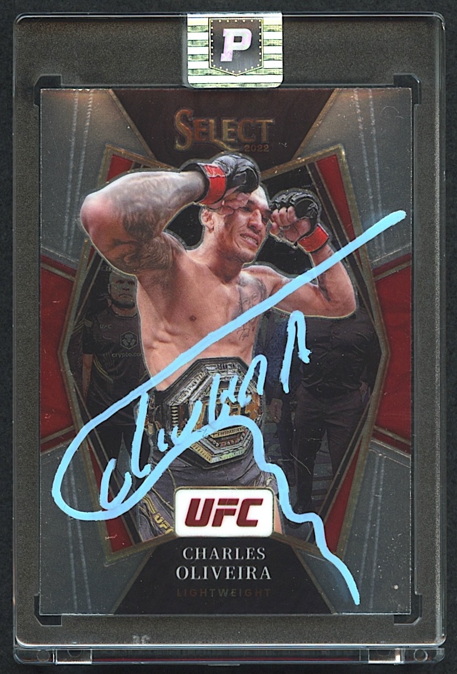 Charles Oliveira Signed 2022 Select UFC #141 (PA Encapsulated) at PristineAuction.com Charles Oliveira Signed 2022 Select UFC #141 (PA Encapsulated) at PristineAuction.com