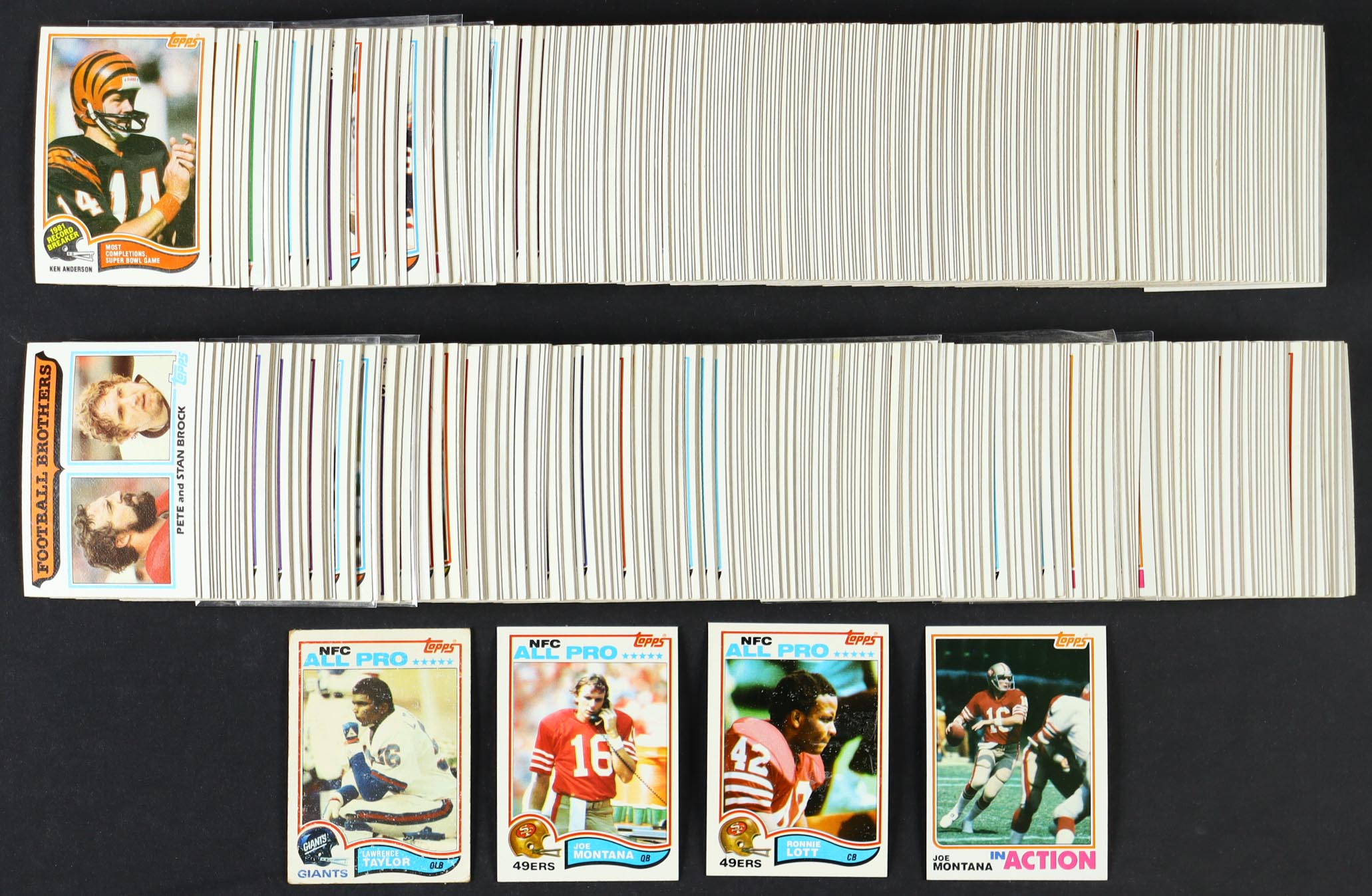 1982 Topps Football Complete Set of (528) Cards with Lawrence Taylor #434 RC, Ronnie Lott #486 RC, Joe Montana #488, #489 at PristineAuction.com 1982 Topps Football Complete Set of (528) Cards with Lawrence Taylor #434 RC, Ronnie Lott #486 RC, Joe Montana #488, #489 at PristineAuction.com