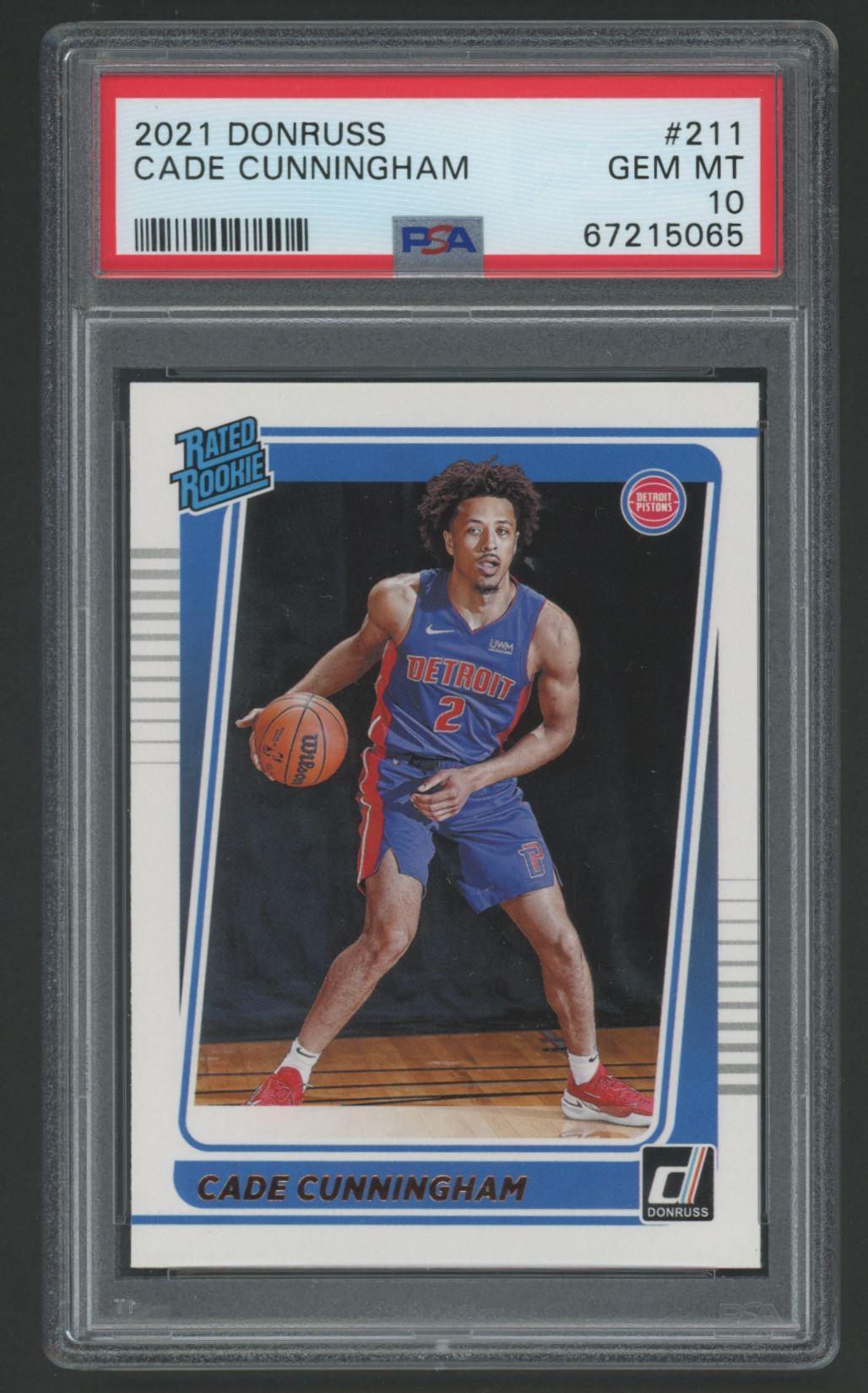Cade Cunningham 2021-22 Donruss #211 RR RC (PSA 10) at PristineAuction.com Cade Cunningham 2021-22 Donruss #211 RR RC (PSA 10) at PristineAuction.com