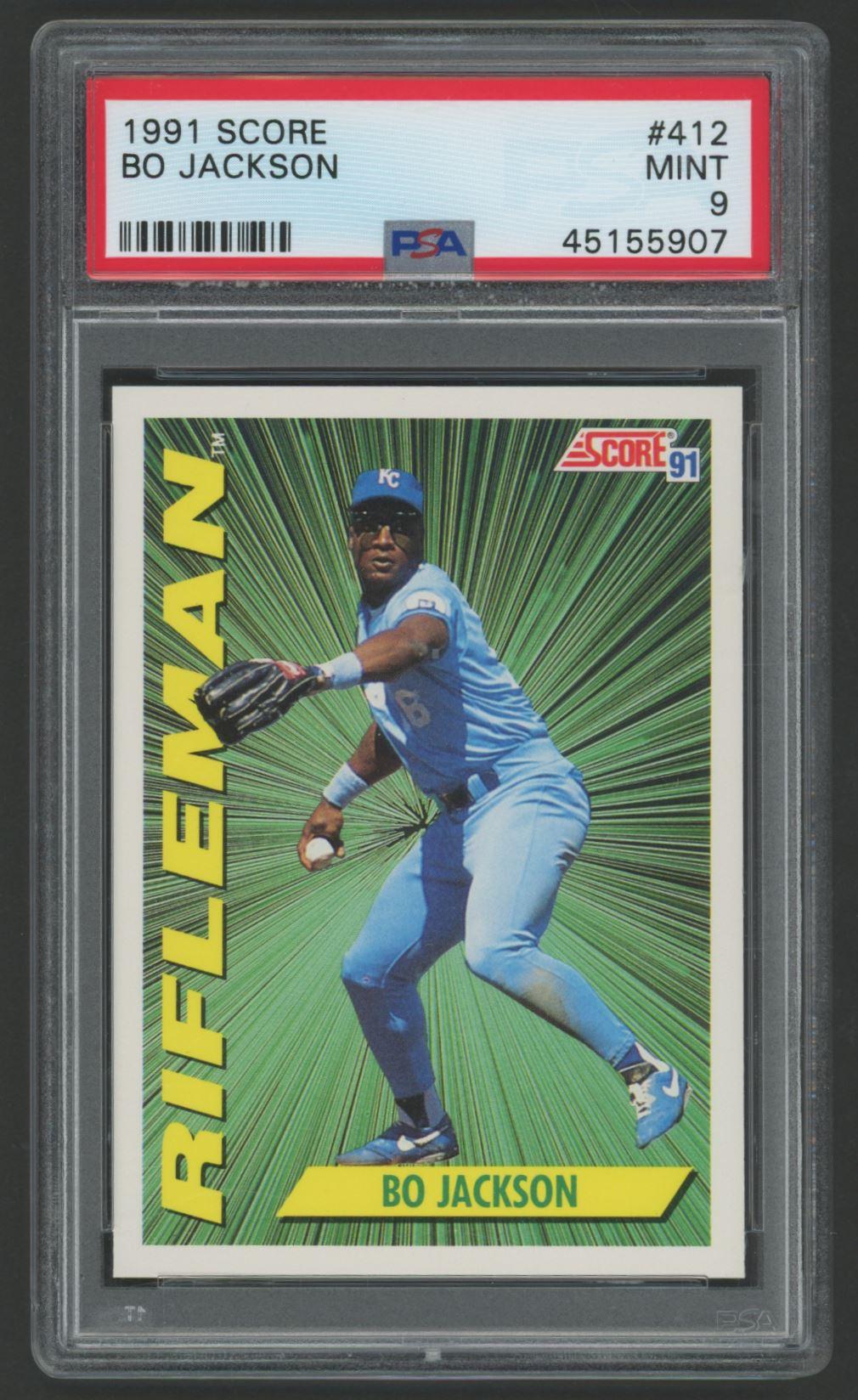 Bo Jackson 1991 Score #412 (PSA 9) at PristineAuction.com Bo Jackson 1991 Score #412 (PSA 9) at PristineAuction.com