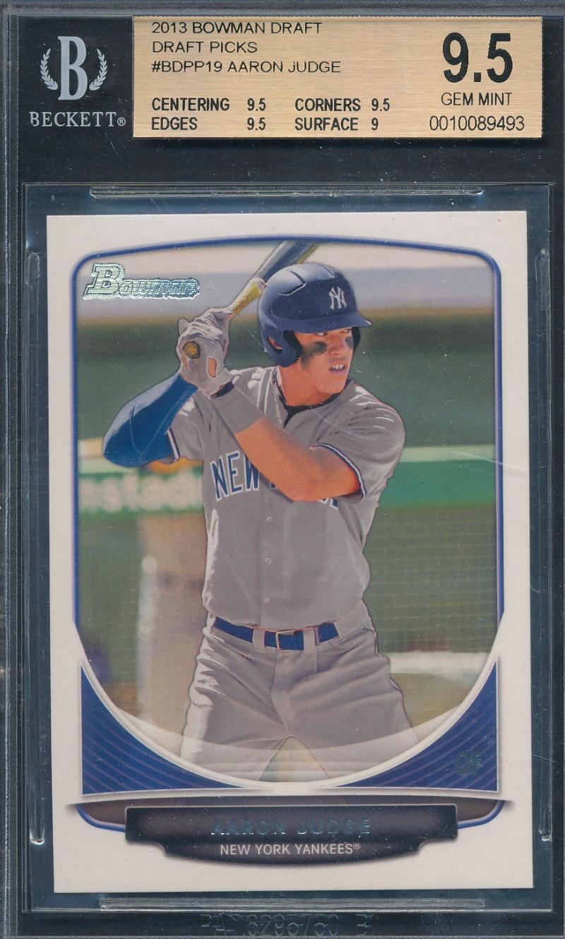 Aaron Judge 2013 Bowman Draft Draft Picks #BDPP19 (BGS 9.5) at PristineAuction.com Aaron Judge 2013 Bowman Draft Draft Picks #BDPP19 (BGS 9.5) at PristineAuction.com