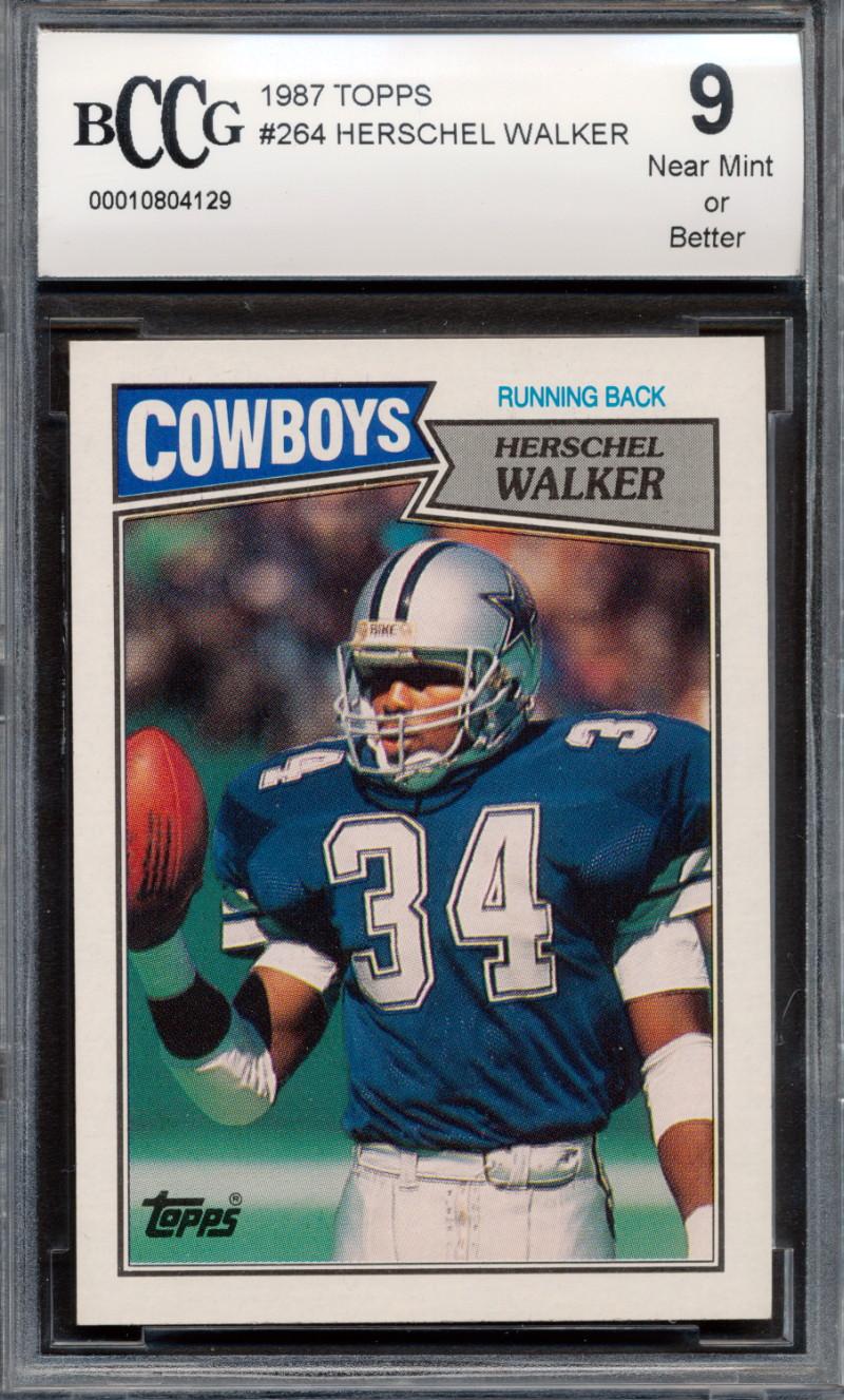 Herschel Walker 1987 Topps #264 RC (BCCG 9) at PristineAuction.com Herschel Walker 1987 Topps #264 RC (BCCG 9) at PristineAuction.com