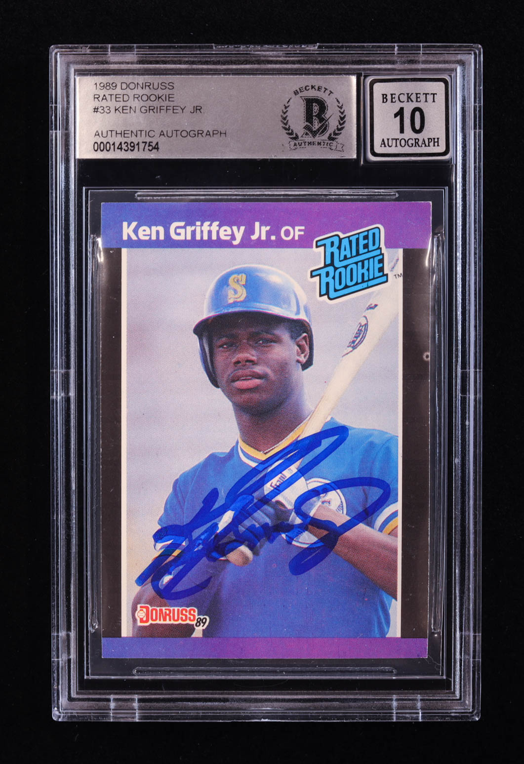 Ken Griffey Jr. Signed 1989 Donruss #33 RR RC (BGS | Auto 10) at PristineAuction.com Ken Griffey Jr. Signed 1989 Donruss #33 RR RC (BGS | Auto 10) at PristineAuction.com