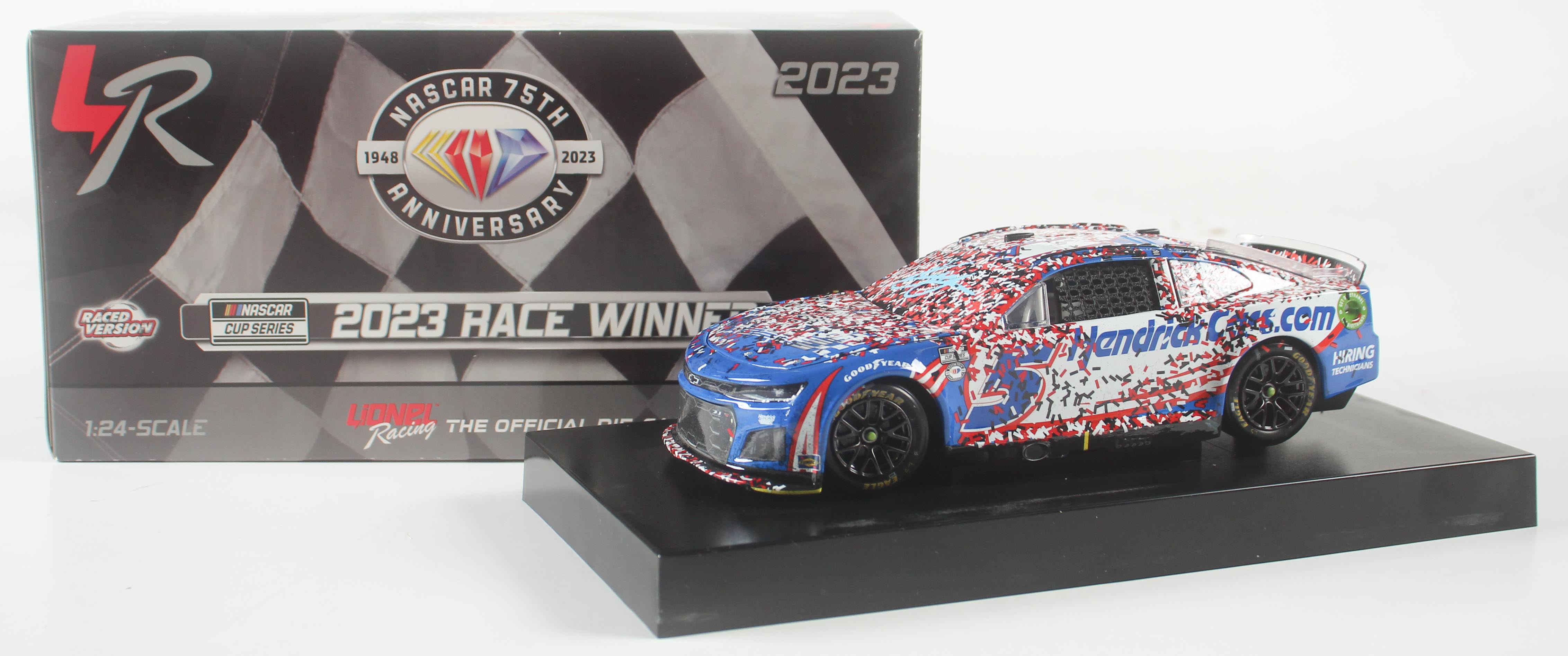 Kyle Larson Signed #5 Hendrickcars.com Richmond Win | 2023 Camaro ZL1 | 1:24 Diecast Car (PA) at PristineAuction.com Kyle Larson Signed #5 Hendrickcars.com Richmond Win | 2023 Camaro ZL1 | 1:24 Diecast Car (PA) at PristineAuction.com