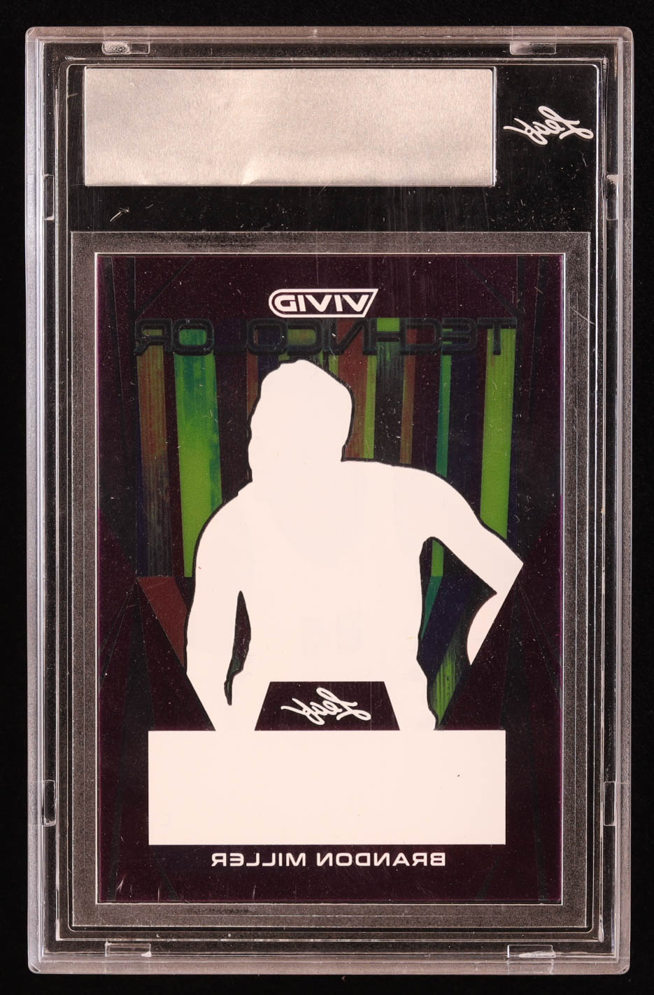 Brandon Miller 2022-23 Leaf Vivid Technicolor Clear Purple Pre-Production Proof #1/1 RC (Leaf) at PristineAuction.com Brandon Miller 2022-23 Leaf Vivid Technicolor Clear Purple Pre-Production Proof #1/1 RC (Leaf) at PristineAuction.com