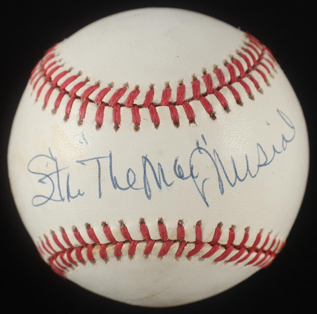 Stan "The Man" Musial Signed ONL Baseball (PSA) at PristineAuction.com Stan "The Man" Musial Signed ONL Baseball (PSA) at PristineAuction.com