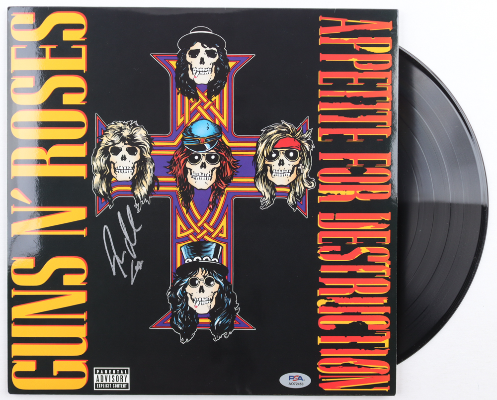 Steven Adler Signed Guns & Roses "Appetite For Destruction" Vinyl Record Album (PSA) at PristineAuction.com Steven Adler Signed Guns & Roses "Appetite For Destruction" Vinyl Record Album (PSA) at PristineAuction.com