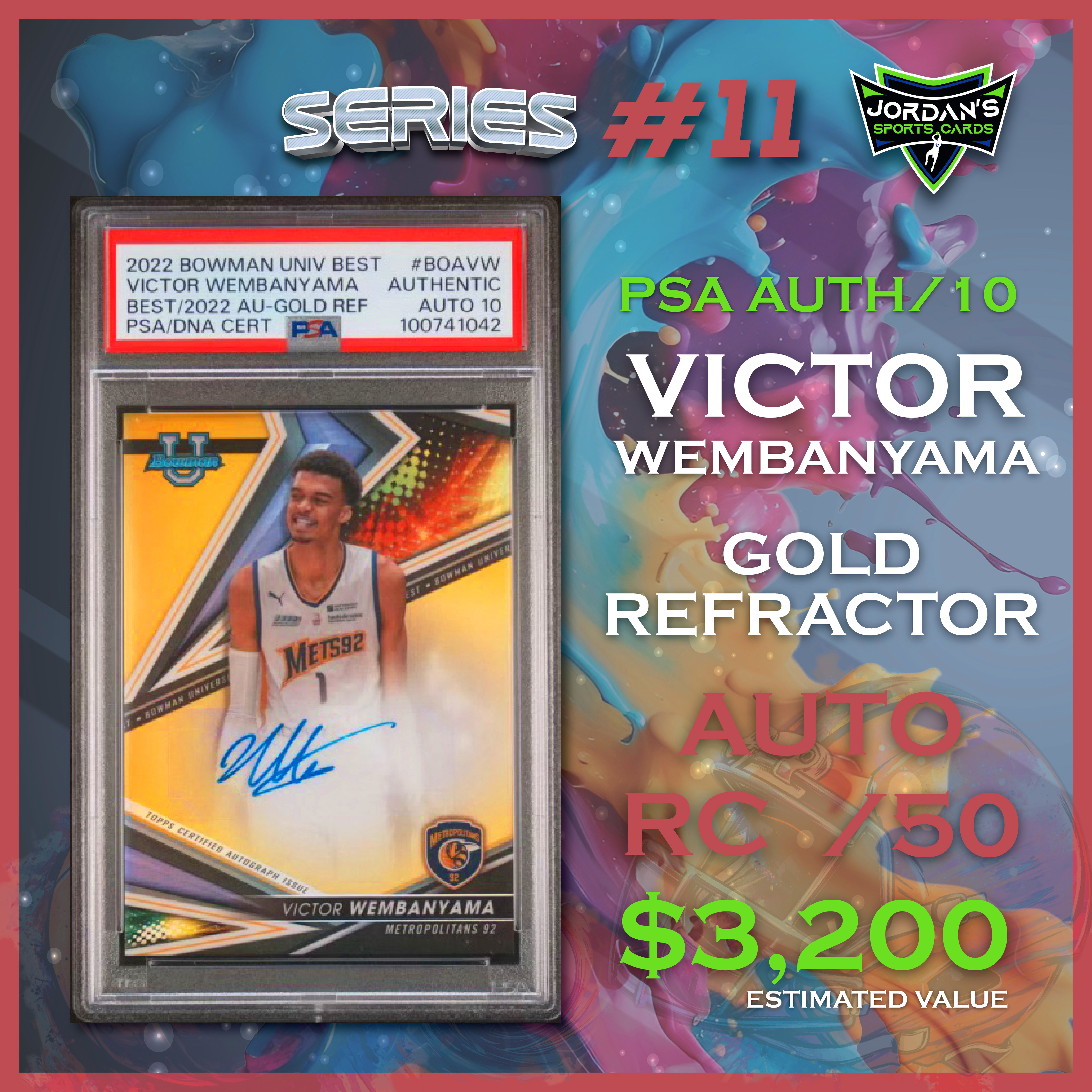 Platinum Quest Series 11 Sports Card Pack Mystery Box Presented by Jordan's Sports Cards - (1) Graded PSA, BGS, or SGC Card Per Pack at PristineAuction.com Platinum Quest Series 11 Sports Card Pack Mystery Box Presented by Jordan's Sports Cards - (1) Graded PSA, BGS, or SGC Card Per Pack at PristineAuction.com