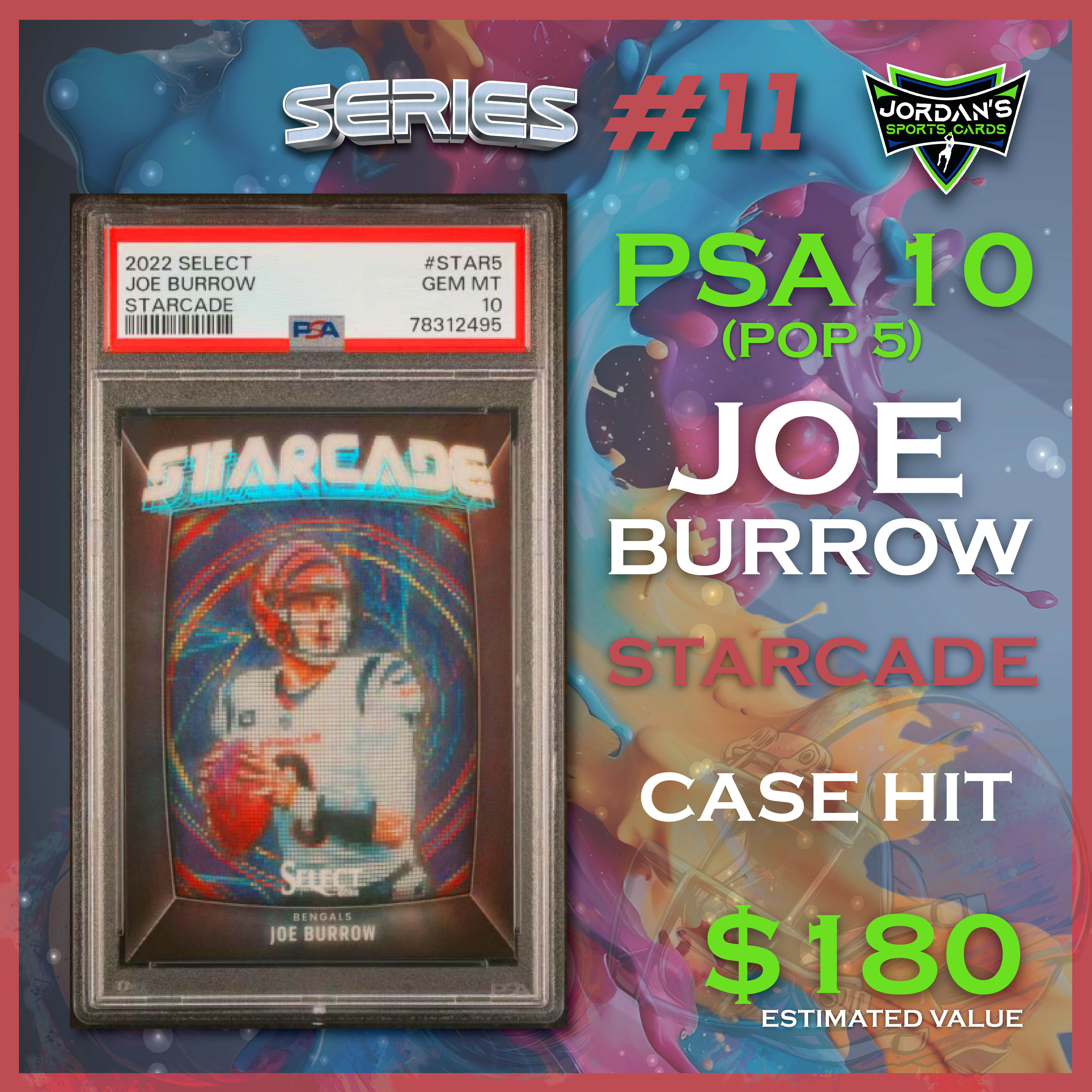 Platinum Quest Series 11 Sports Card Pack Mystery Box Presented by Jordan's Sports Cards - (1) Graded PSA, BGS, or SGC Card Per Pack at PristineAuction.com Platinum Quest Series 11 Sports Card Pack Mystery Box Presented by Jordan's Sports Cards - (1) Graded PSA, BGS, or SGC Card Per Pack at PristineAuction.com