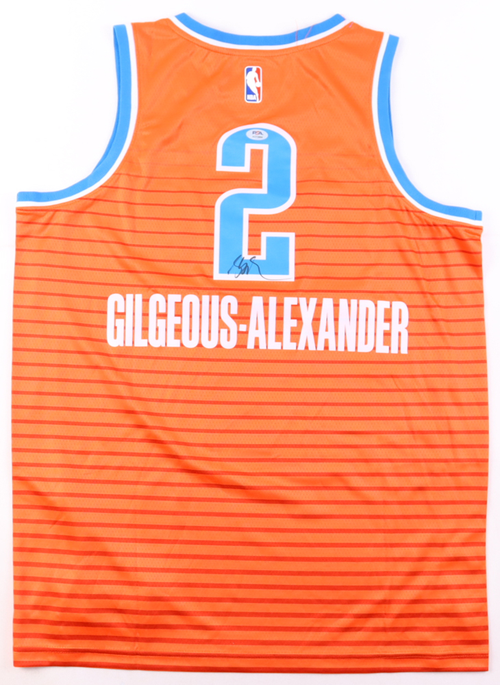 Shai Gilgeous-Alexander Signed Thunder Jersey (PSA) at PristineAuction.com Shai Gilgeous-Alexander Signed Thunder Jersey (PSA) at PristineAuction.com