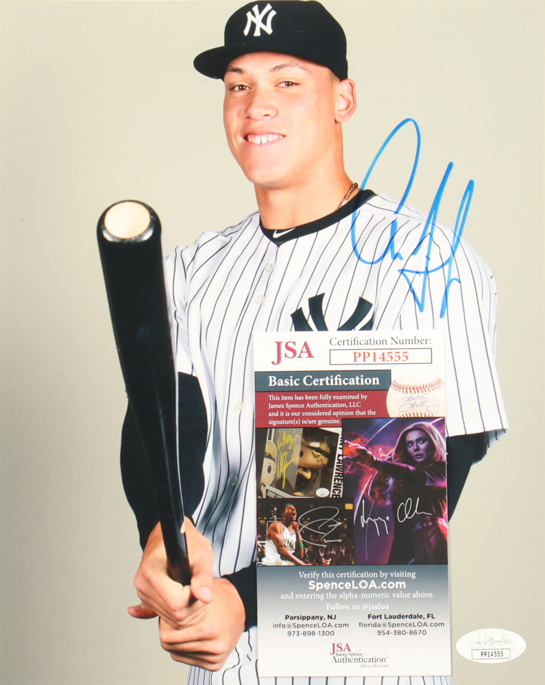 Aaron Judge Signed Yankees 8x10 Photo (JSA) at PristineAuction.com Aaron Judge Signed Yankees 8x10 Photo (JSA) at PristineAuction.com