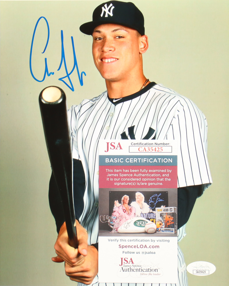 Aaron Judge Signed Yankees 8x10 Photo (JSA) at PristineAuction.com Aaron Judge Signed Yankees 8x10 Photo (JSA) at PristineAuction.com