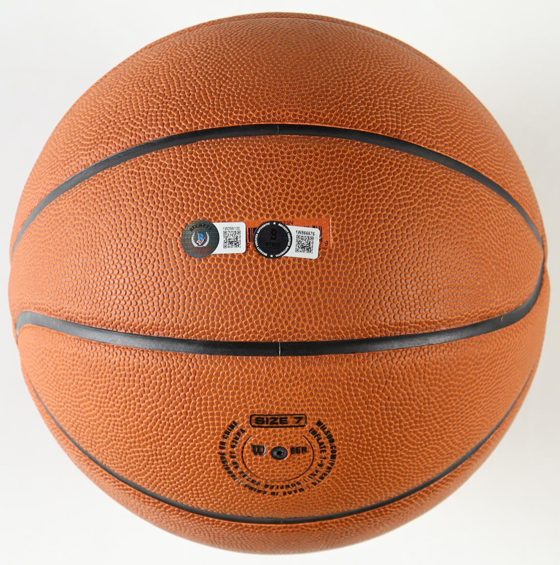 Larry Bird & Magic Johnson Signed NCAA Basketball In Display Case (Beckett) at PristineAuction.com Larry Bird & Magic Johnson Signed NCAA Basketball In Display Case (Beckett) at PristineAuction.com