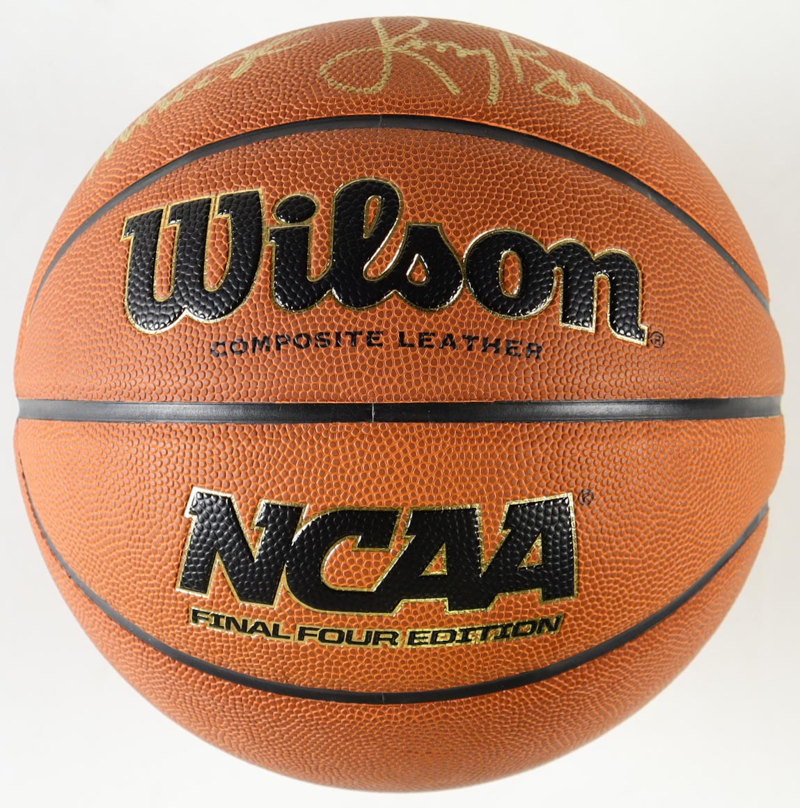 Larry Bird & Magic Johnson Signed NCAA Basketball In Display Case (Beckett) at PristineAuction.com Larry Bird & Magic Johnson Signed NCAA Basketball In Display Case (Beckett) at PristineAuction.com