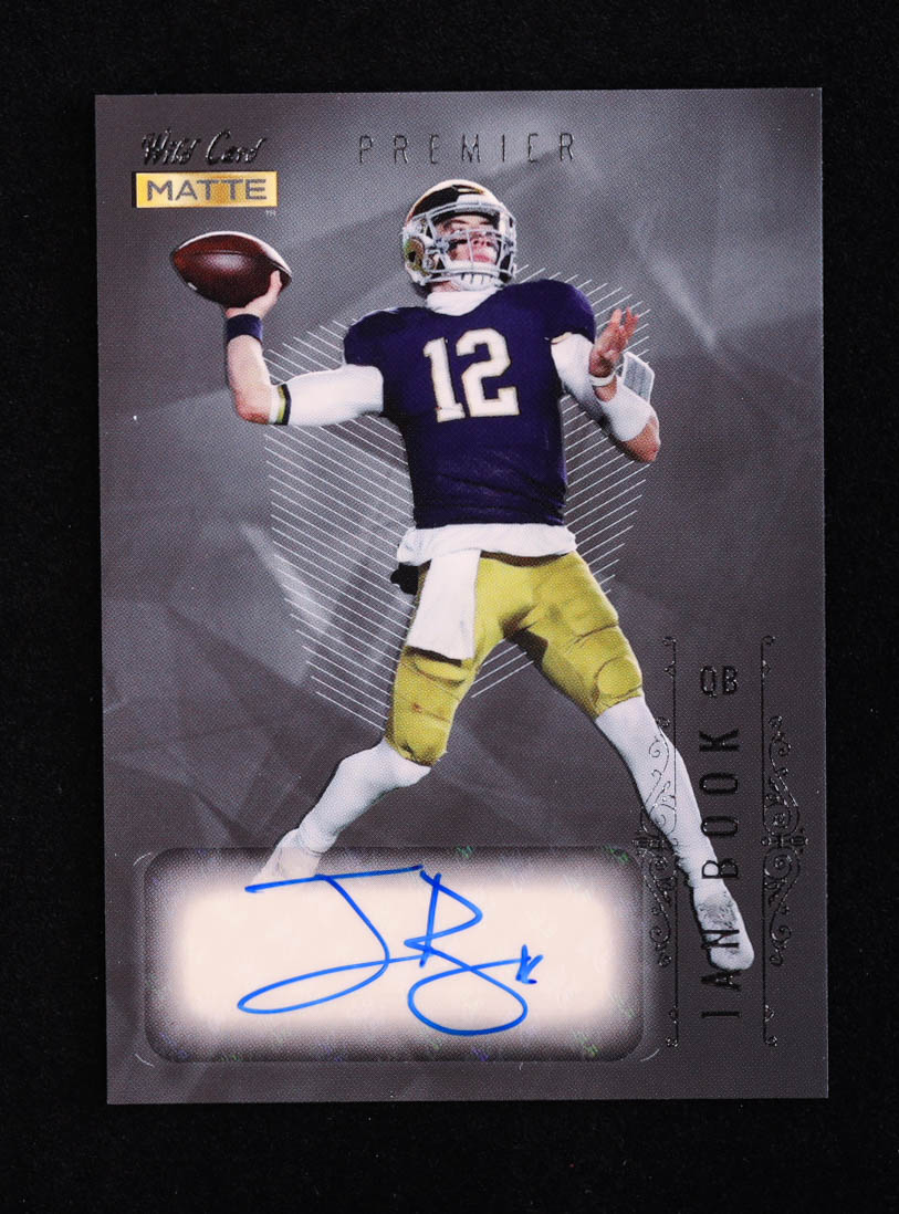 Ian Book 2021 Wild Card Matte Black Autograph #MBA RC at PristineAuction.com Ian Book 2021 Wild Card Matte Black Autograph #MBA RC at PristineAuction.com