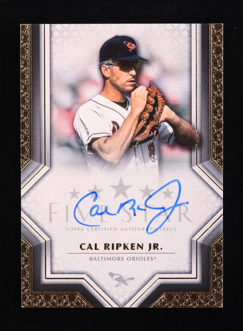 Cal Ripken Jr. 2023 Topps Five Star Autographs #FSACRJ at PristineAuction.com Cal Ripken Jr. 2023 Topps Five Star Autographs #FSACRJ at PristineAuction.com