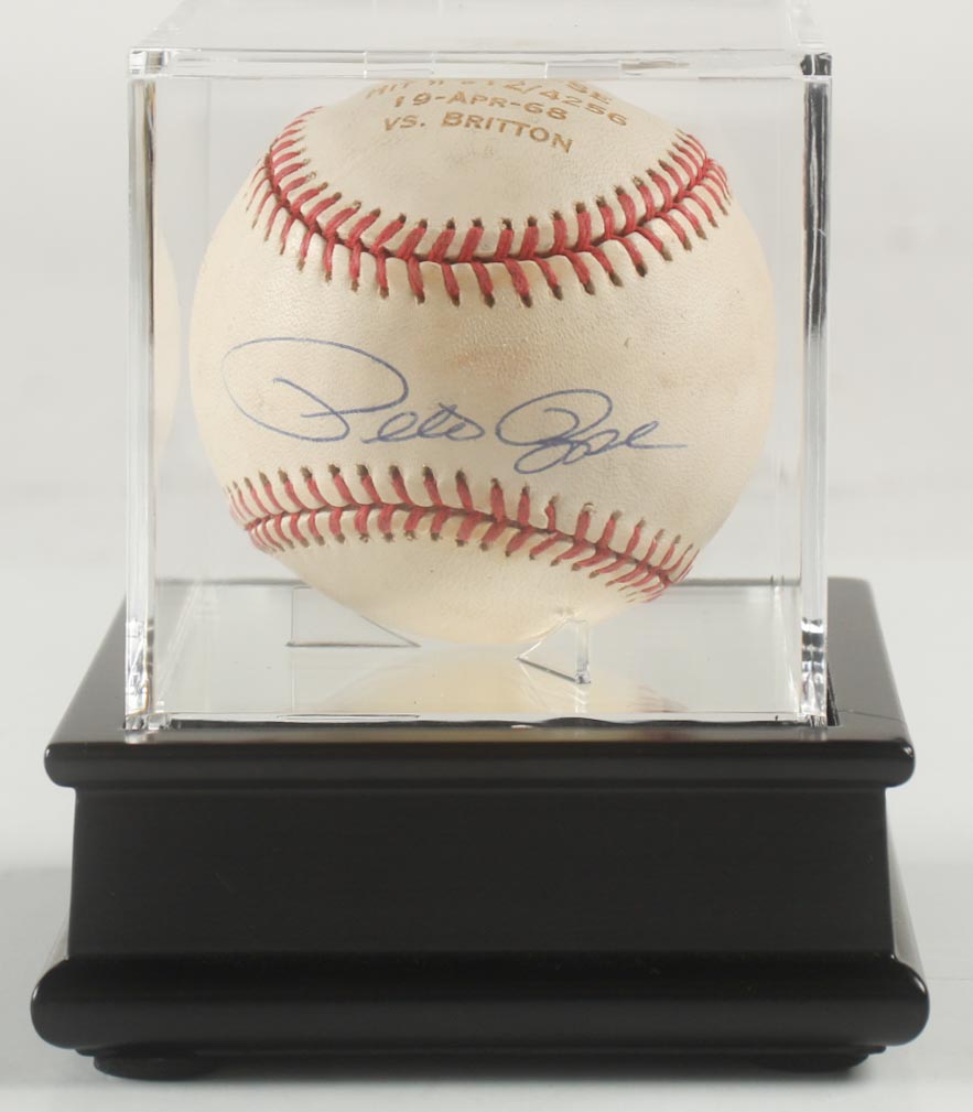 Pete Rose Signed ONL Baseball With Display Case (PSA) at PristineAuction.com Pete Rose Signed ONL Baseball With Display Case (PSA) at PristineAuction.com