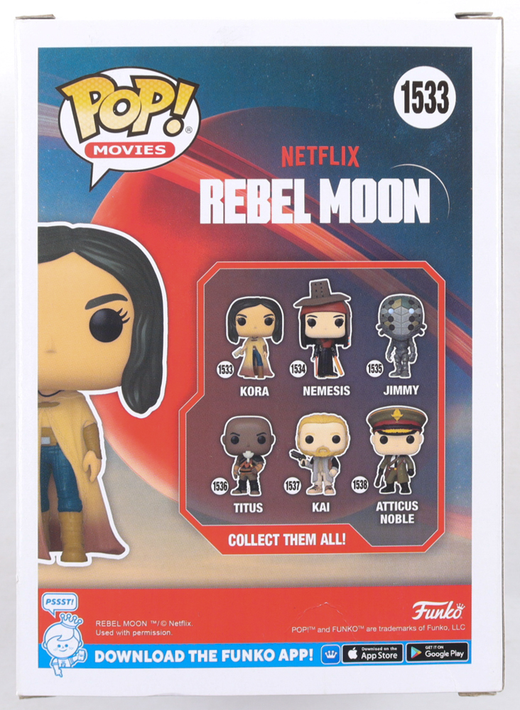 Zach Snyder Signed "Rebel Moon" #1533 Kora Funko Pop! Vinyl Figure (PSA) at PristineAuction.com Zach Snyder Signed "Rebel Moon" #1533 Kora Funko Pop! Vinyl Figure (PSA) at PristineAuction.com