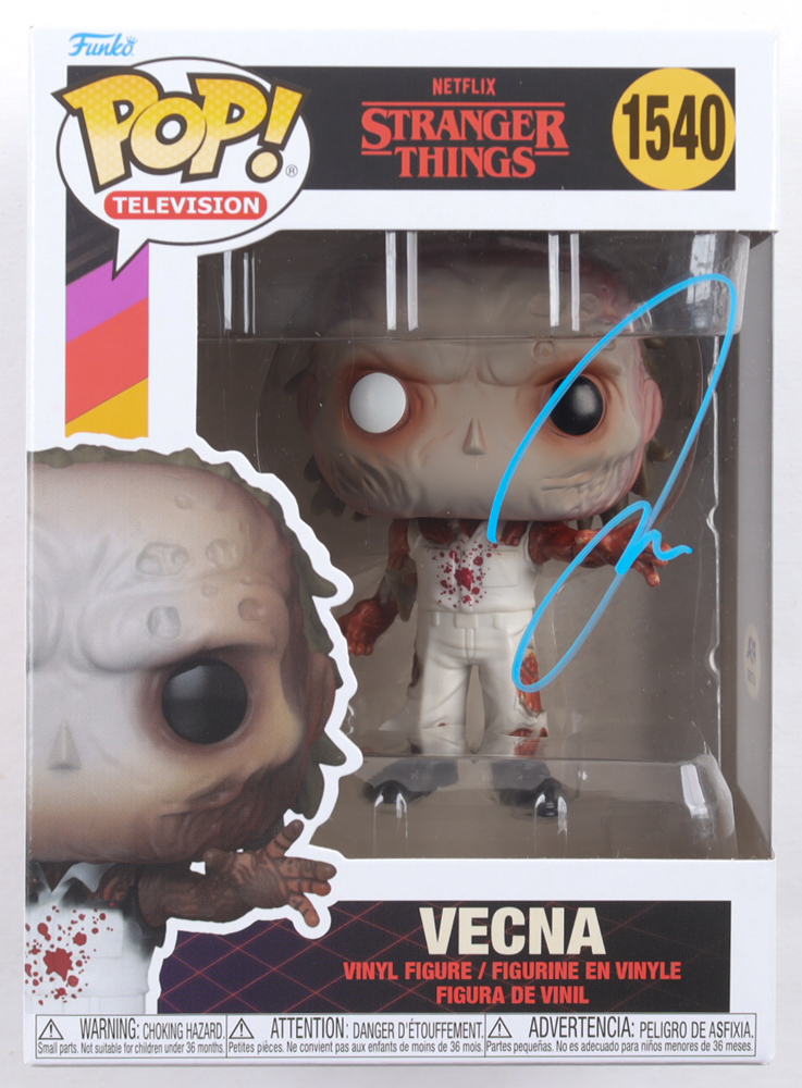 Jamie Campbell Bower Signed "Stranger Things" #1540 Vecna Funko Pop! Vinyl Figure (PSA) at PristineAuction.com Jamie Campbell Bower Signed "Stranger Things" #1540 Vecna Funko Pop! Vinyl Figure (PSA) at PristineAuction.com