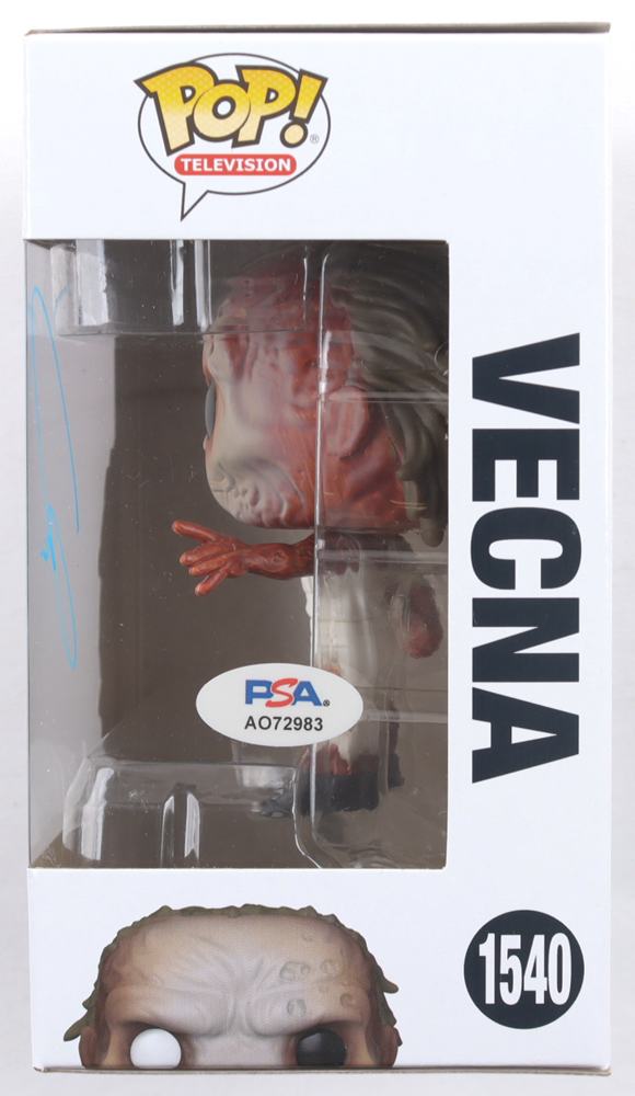 Jamie Campbell Bower Signed "Stranger Things" #1540 Vecna Funko Pop! Vinyl Figure (PSA) at PristineAuction.com Jamie Campbell Bower Signed "Stranger Things" #1540 Vecna Funko Pop! Vinyl Figure (PSA) at PristineAuction.com