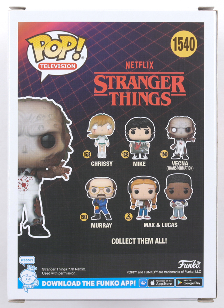 Jamie Campbell Bower Signed "Stranger Things" #1540 Vecna Funko Pop! Vinyl Figure (PSA) at PristineAuction.com Jamie Campbell Bower Signed "Stranger Things" #1540 Vecna Funko Pop! Vinyl Figure (PSA) at PristineAuction.com