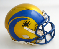 Kyren Williams Signed Rams Flash Alternate Speed Mini Helmet (JSA) at PristineAuction.com