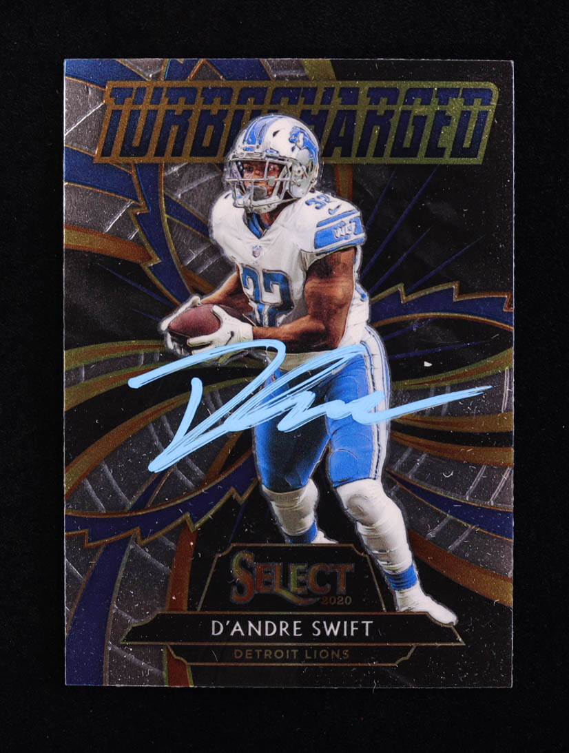 D'Andre Swift Signed 2020 Select Turbocharged #T19 RC (PIA) at PristineAuction.com D'Andre Swift Signed 2020 Select Turbocharged #T19 RC (PIA) at PristineAuction.com